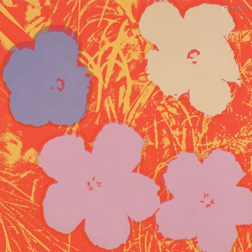Warhol, nach Andy - Pop Art - Flowers. Set aus 10 Stück. Sun...