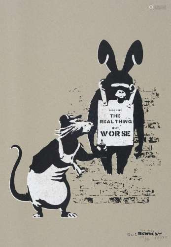 THE REAL NOT BANKSY FRONT - Streetart - Just like the real t...