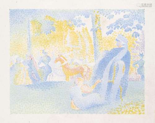 Cross, Henri Edmond - - Dans les Champs Elysées. 1898. Farbl...