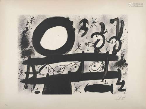 Miró, Joan - - Homenatge à Joan Prats. 1 Blatt aus der Folge...