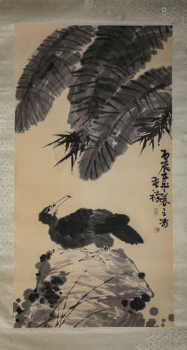 A Chinese Scroll Painting by Li Ku Chan