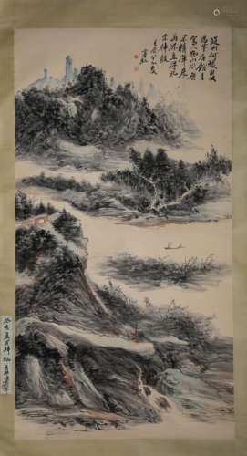 A Chinese Scroll Painting by Li Ke Ran