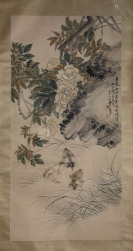 A Chinese Scroll Painting by Sha Fu