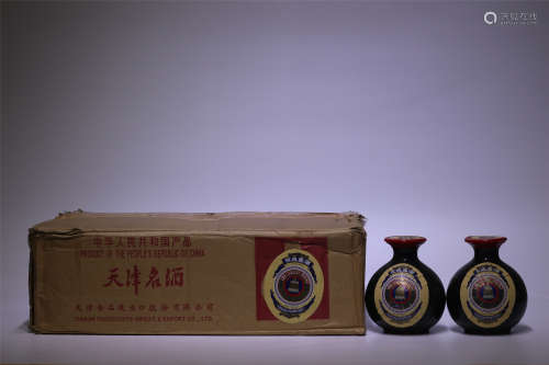 90年代初期产金钟牌天津名酒玫瑰露酒（中华人民共和国产品—高度）