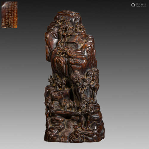 China Qing Dynasty
Agarwood carving ornaments