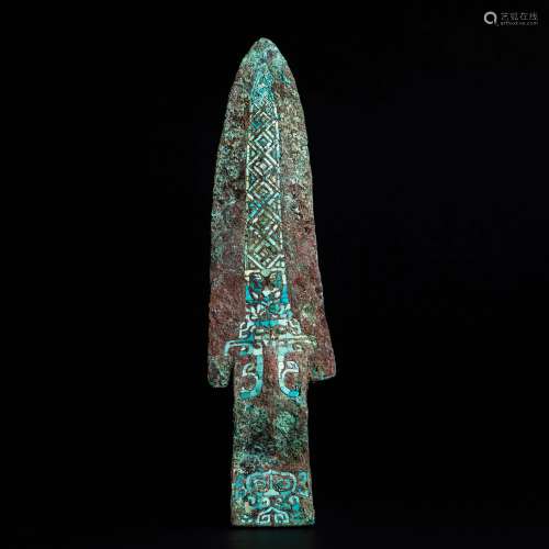 Western Zhou Dynasty in China
Inlaid Turquoise Copper Weapon