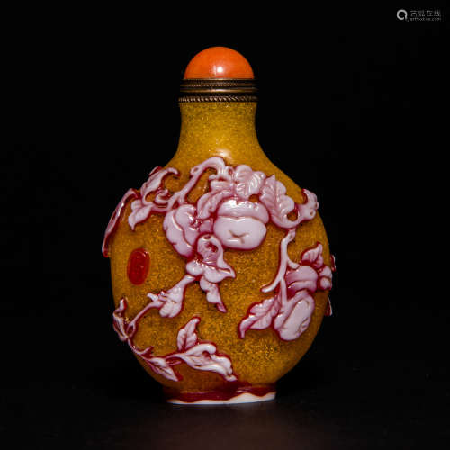 China Qing Dynasty
Glass snuff bottle
