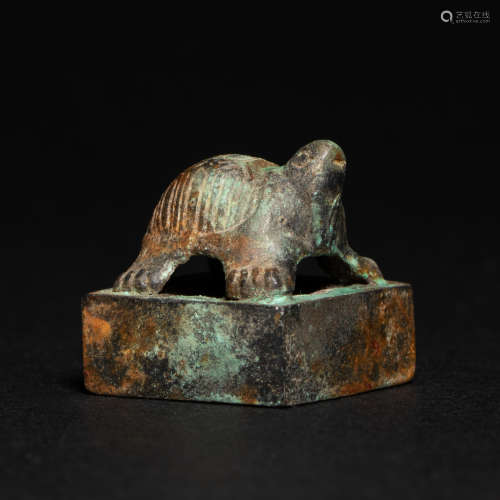 China Han Dynasty
Turtle button copper seal