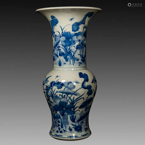 China Qing Dynasty
Kangxi inscription blue vase