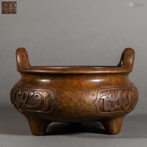 China Ming Dynasty
Xuande inscription Bronze incense burner