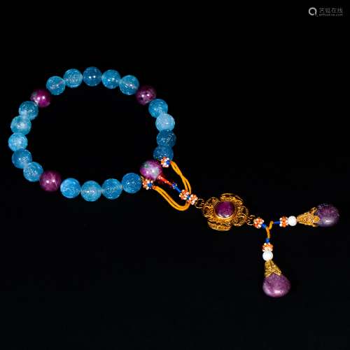 China Qing Dynasty
Sapphire Hand Bead String