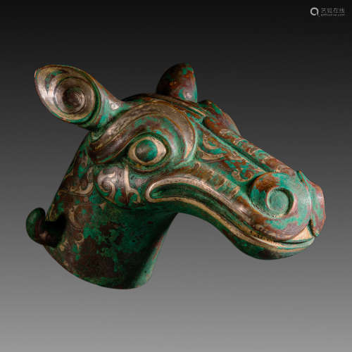 China Han Dynasty
silver plated horse head