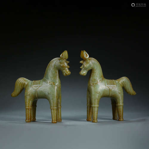 China Han Dynasty
A set of jade horse ornaments