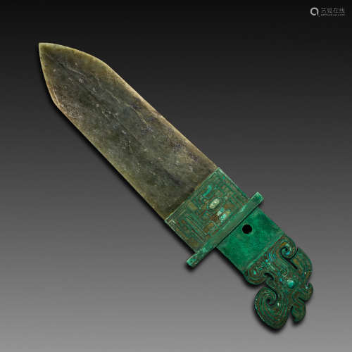 China's Warring States Period
Copper inlaid jade weapon