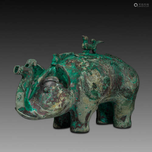 China Western Zhou
bronze elephant statue