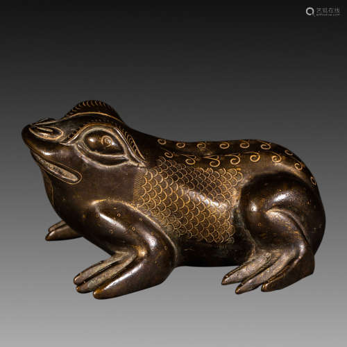 China Qing Dynasty
Gilt bronze toad