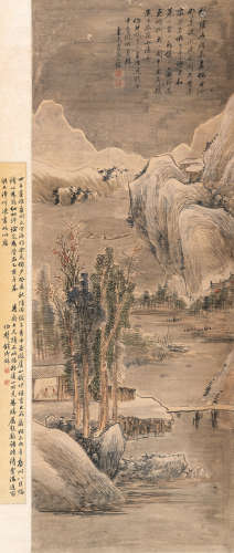 （1598-1677） 王鉴（款） 仿耕烟道人笔意山水 纸本水墨 立轴