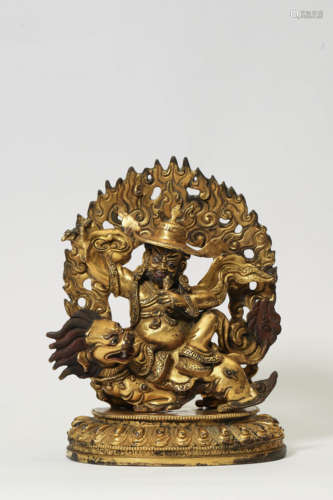 Gilt Bronze Figure of Acala