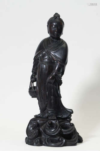 Carved Rosewood Figure of Immortal