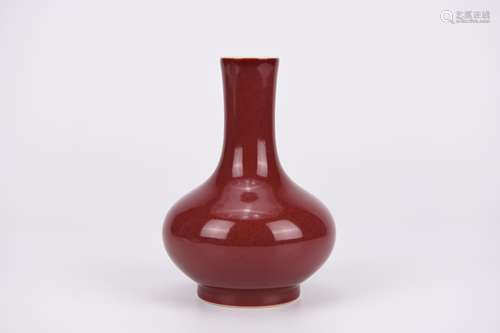 Red Glaze Bottle Vase