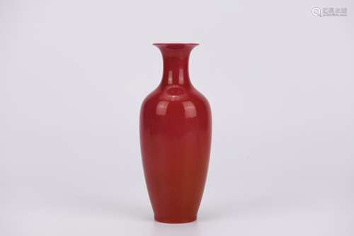 Red Glaze Buddhist Vase