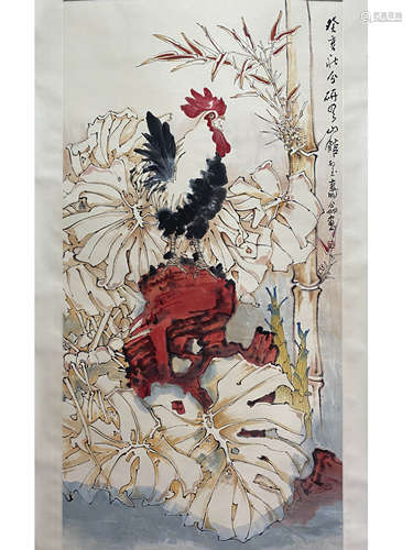 Chinese Flower and Bird Painting, Zheng Naiguang Mark