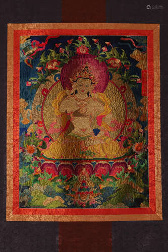 Embroidered Thangka of Vajrasattva