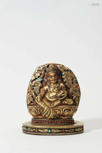 Gilt Bronze Figure of Jambhala