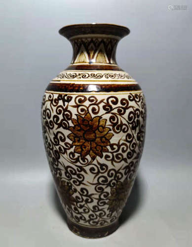Cizhou kiln bottle in Song Dynasty