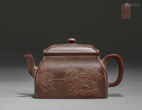 Purple clay pot of Yang Jichu in Qing Dynasty