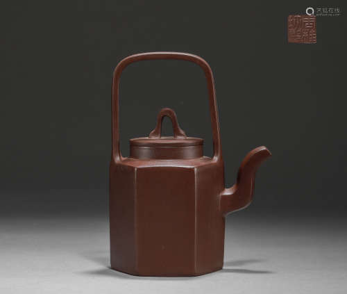 Modern Zhou Guizhen purple clay pot