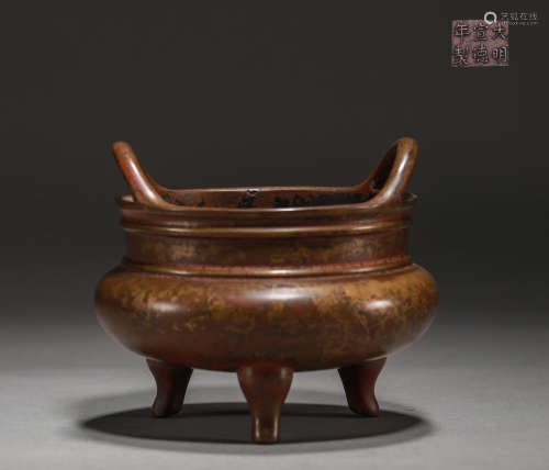 Xuande copper censer in Ming Dynasty