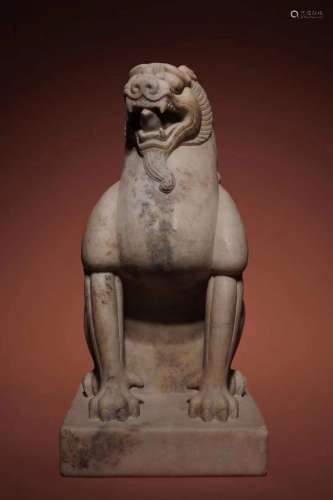 White marble lion of Tang Dynasty