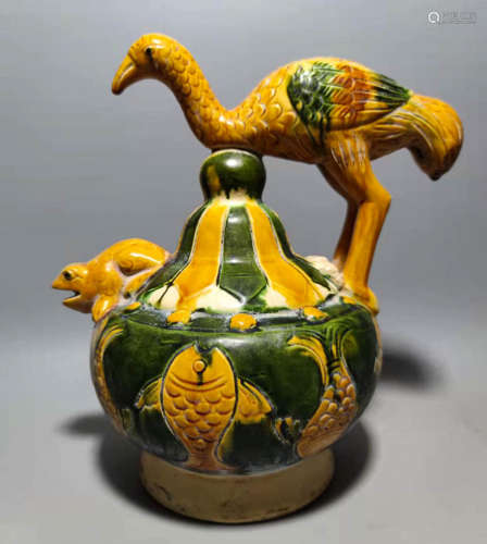 Three color ornaments of Tang Dynasty