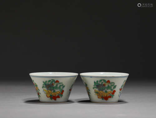 Ming Dynasty Chenghua doucai cup
