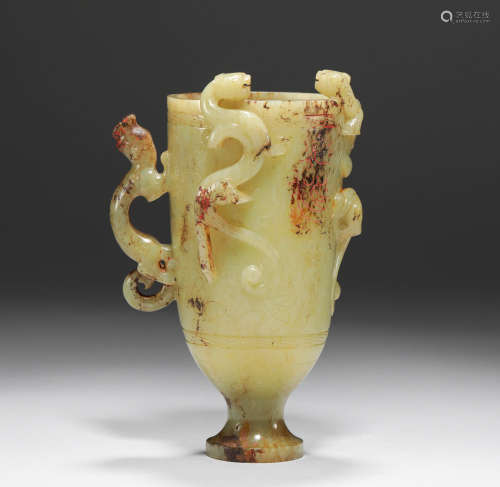 Warring States jade cup