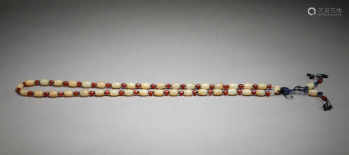 White jade string of Tang Dynasty