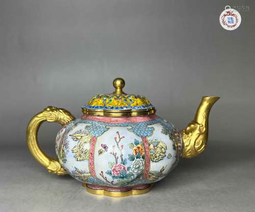 Enamel pot in Qing Dynasty