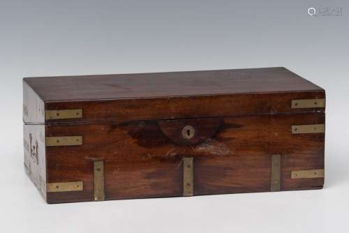 Desk; France, 19th century. Camphor wood, brass and bronze. ...