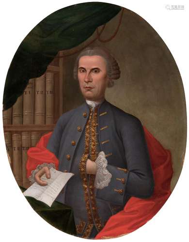 Spanish school; century XVIII. "Portrait of a gentleman...