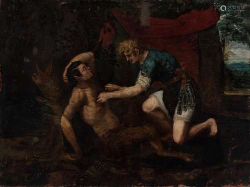 Italian school; XVII century. "Apollo and Marsyas"...