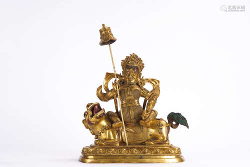 Gilt Bronze Figure of Jambhala