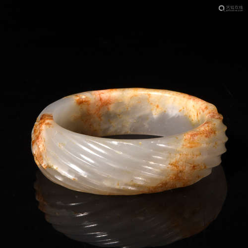 A Carved Twisted Bangle