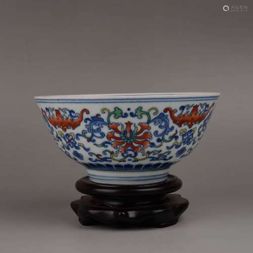 A Doucai Glaze Lotus Bowl