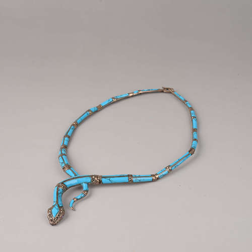 A Piece of Turquoise Necklace, Silver