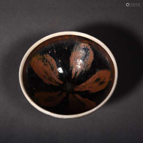 A Jian Ware Splashed Tea Bowl