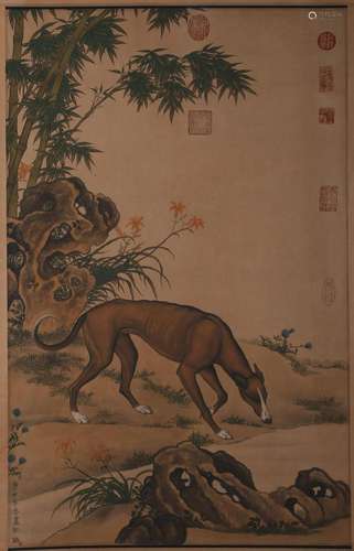 LANG SHINING, CHINESE HOUND PAINTING