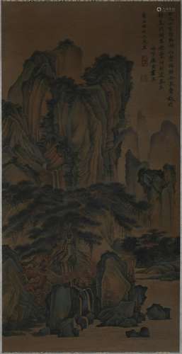 TANG YIN, CHINESE LANDSCAPE PAINTING