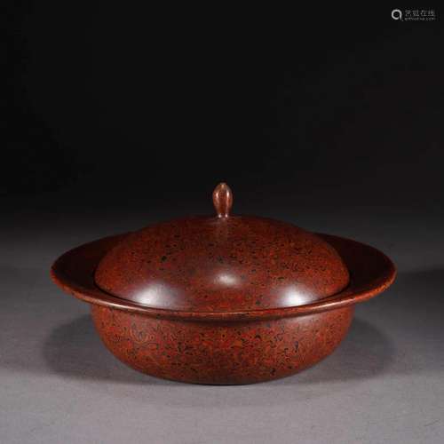 LACQUERWARE LOTUS-FINIAL ZHADOU VESSEL