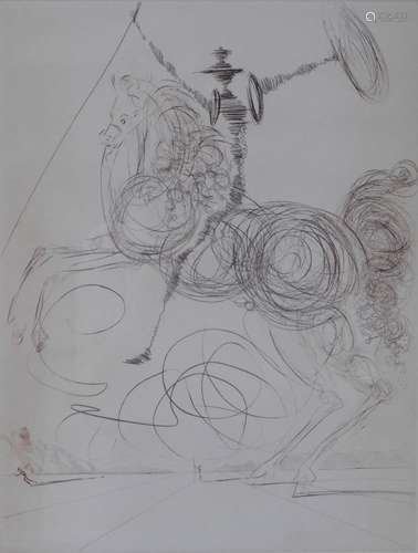 Salvador DALI (1904 - 1989). Don Quichotte (Horseman) (1964/...